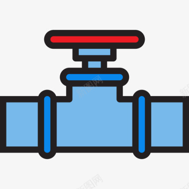 阀门阀门管道工工具3线颜色图标图标