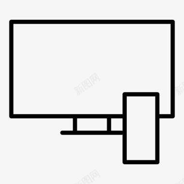 电视遥控器懒惰现代图标图标