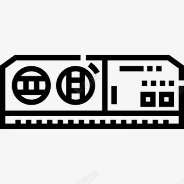 水平的水平工程16线性图标图标