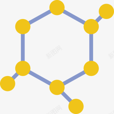 科学竞赛分子科学23平面图标图标