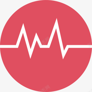 心电图心电图健康与医疗11平坦图标图标
