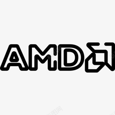 Amd技术标识3线性图标图标