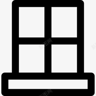 窗主元素3线性图标图标