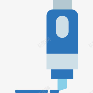51去哪儿荧光笔51号扁平图标图标