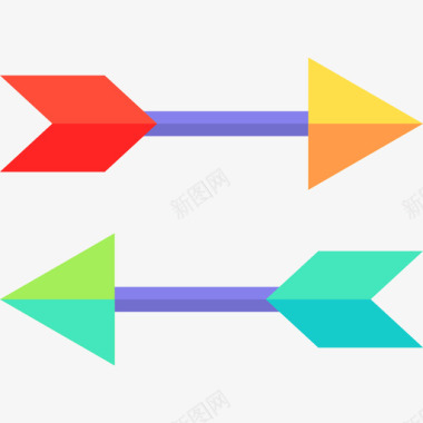 箭头波西米亚风格8扁平图标图标