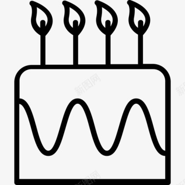 蛋糕生日7直系图标图标