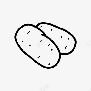 土豆食物马铃薯图标图标