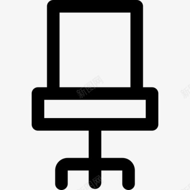 椅子家居元素3线性图标图标