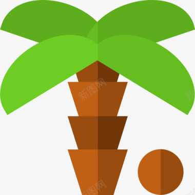 标识标志图标棕榈树夏季派对7公寓图标图标