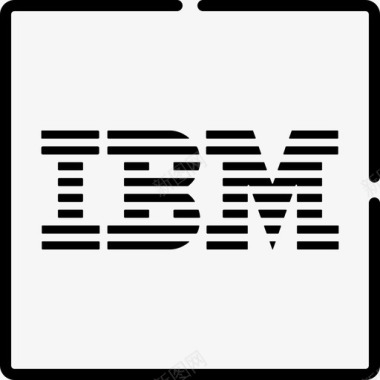 种植技术3图标IBM技术标识3线性图标图标