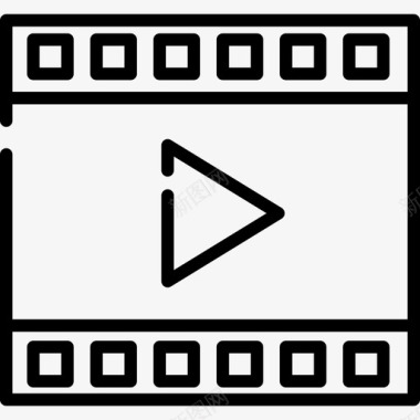 讲课视频视频播放器网络和搜索引擎优化3线性图标图标