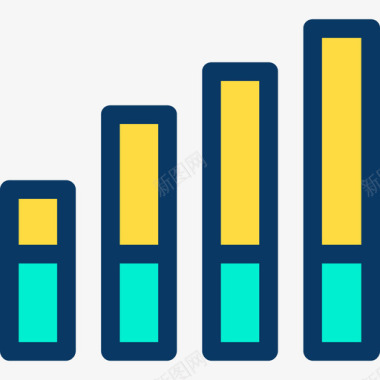 数据化分析免抠分析分析3线性颜色图标图标