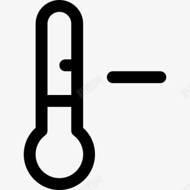 水银温度计温度计天气95线性图标图标