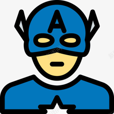 超级英雄人物19直系肤色图标图标