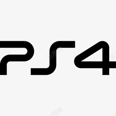 PS4logoPs4视频游戏徽标6填充图标图标