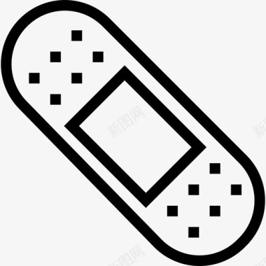 清晨的101石膏医用101线性图标图标