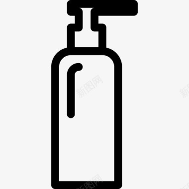 香皂美容spa4线性图标图标