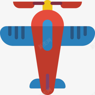 儿童玩具飞机飞机玩具13扁平图标图标