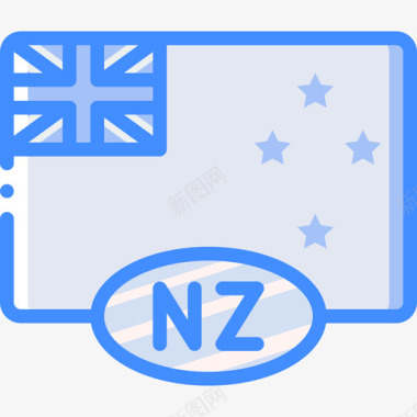 新西兰国旗11蓝色图标图标