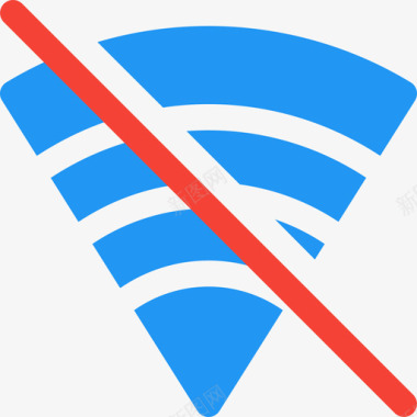 WiFi信号无Wifi移动5平坦图标图标