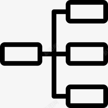 层次结构图表10线性图标图标