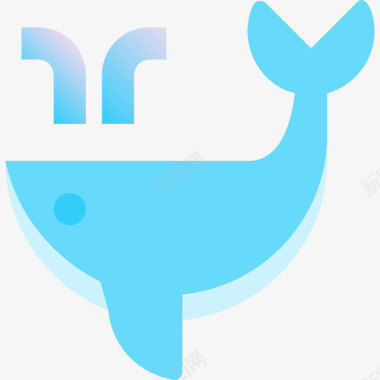 鲸鱼海洋3号蓝色图标图标