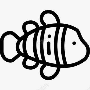 小丑鱼小丑鱼海洋生物23直系图标图标