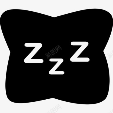 枕头睡眠2填充图标图标