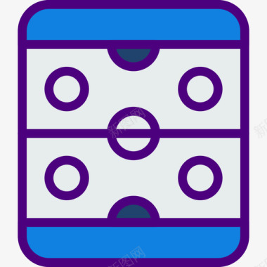 冰球运动73线性颜色图标图标