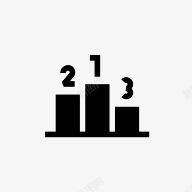 游戏字体样式领奖台图标游戏运动图标