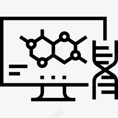 Dna化学11线性图标图标