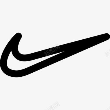 Nike徽标503直线图标图标