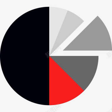 灰色图表饼图图表和图表10扁平图标图标
