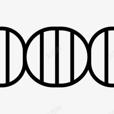 DNADna医疗保健5线性图标图标