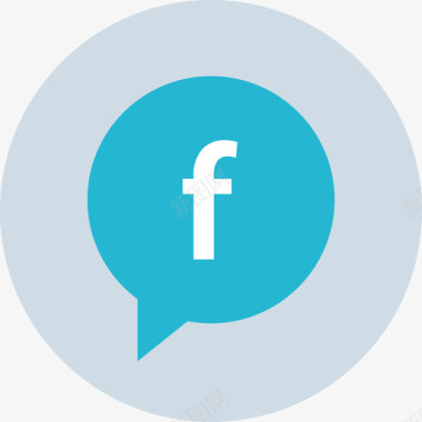 facebookFacebook通讯52扁平图标图标