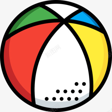 球玩具12线颜色图标图标