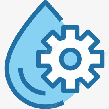 蓝色水条水工业7蓝色图标图标