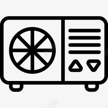 空调家用电器直列式图标图标