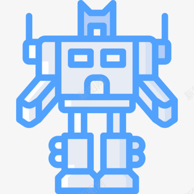 机器人玩具28蓝色图标图标