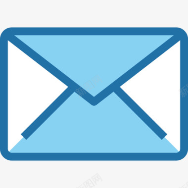 电子邮件商务189蓝色图标图标