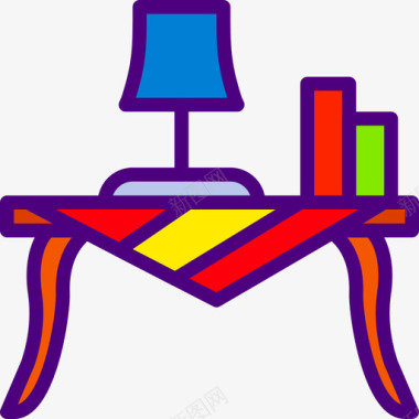 创意咖啡桌咖啡桌家具家居线条色彩图标图标