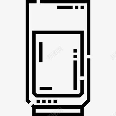 桃花水水咖啡厅55直线型图标图标