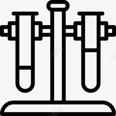 科学竞赛试管科学17线性图标图标