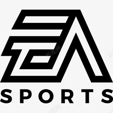 EaSports视频游戏徽标5线性图标图标
