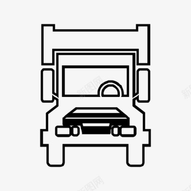 公共矢量交通工具公共汽车汽车图标图标