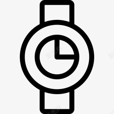 手表美容用品直线型图标图标