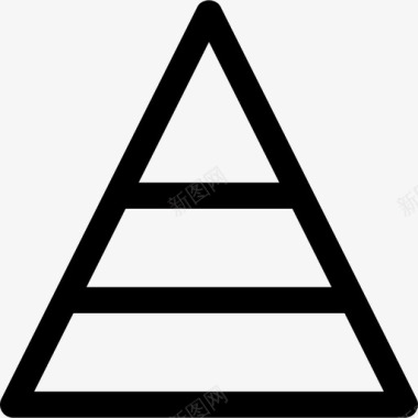 线性金字塔图图标图标