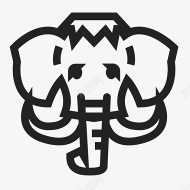 大象大象非洲动物图标图标