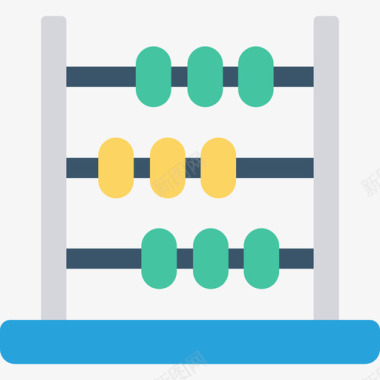算盘算盘学校教育2平图标图标