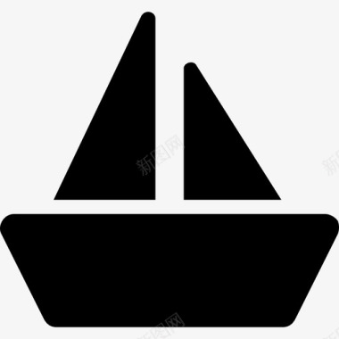 帆船夏季28号装满图标图标